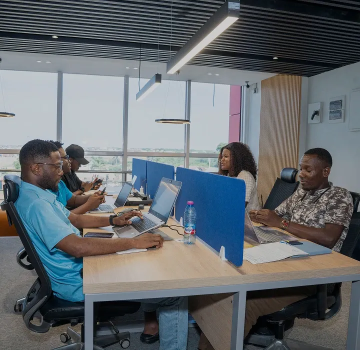 Hubtel office work area
